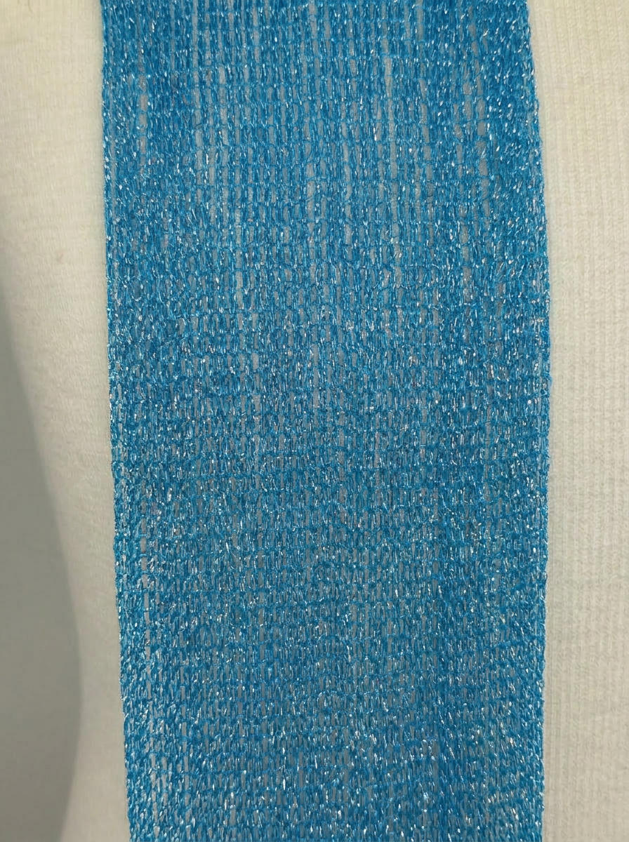 Skinny Scarf Blue Lurex – Detail
