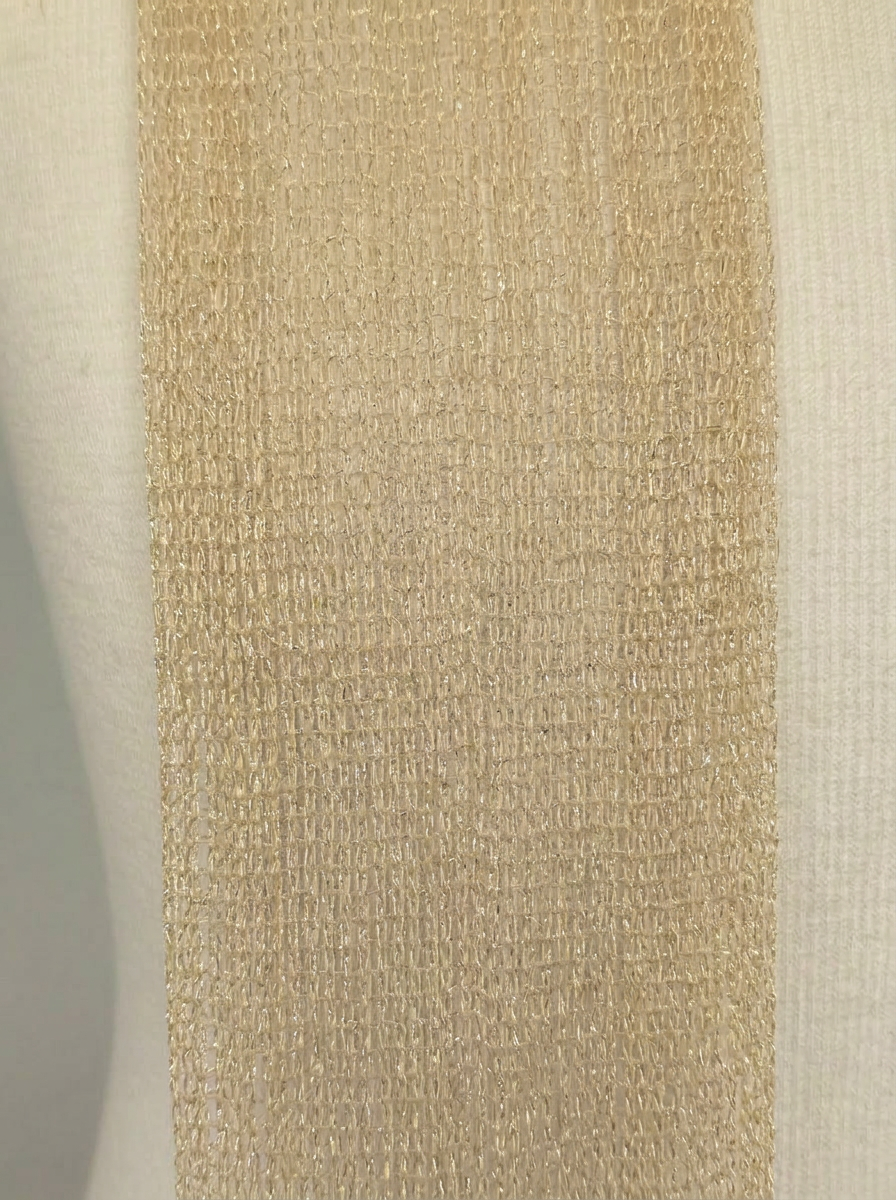 Skinny Scarf Beige Lurex – Detail