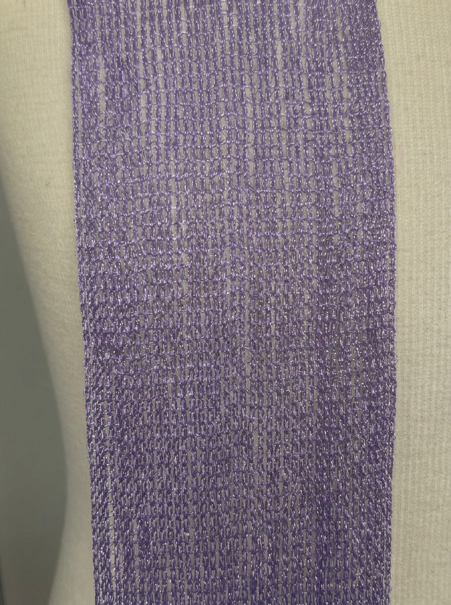 Skinny Scarf Lilac Lurex – Detail