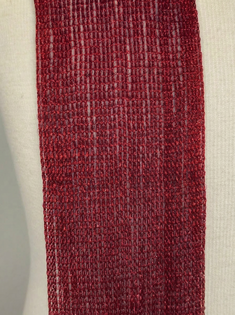Velvet Bordeaux Skinny Scarf