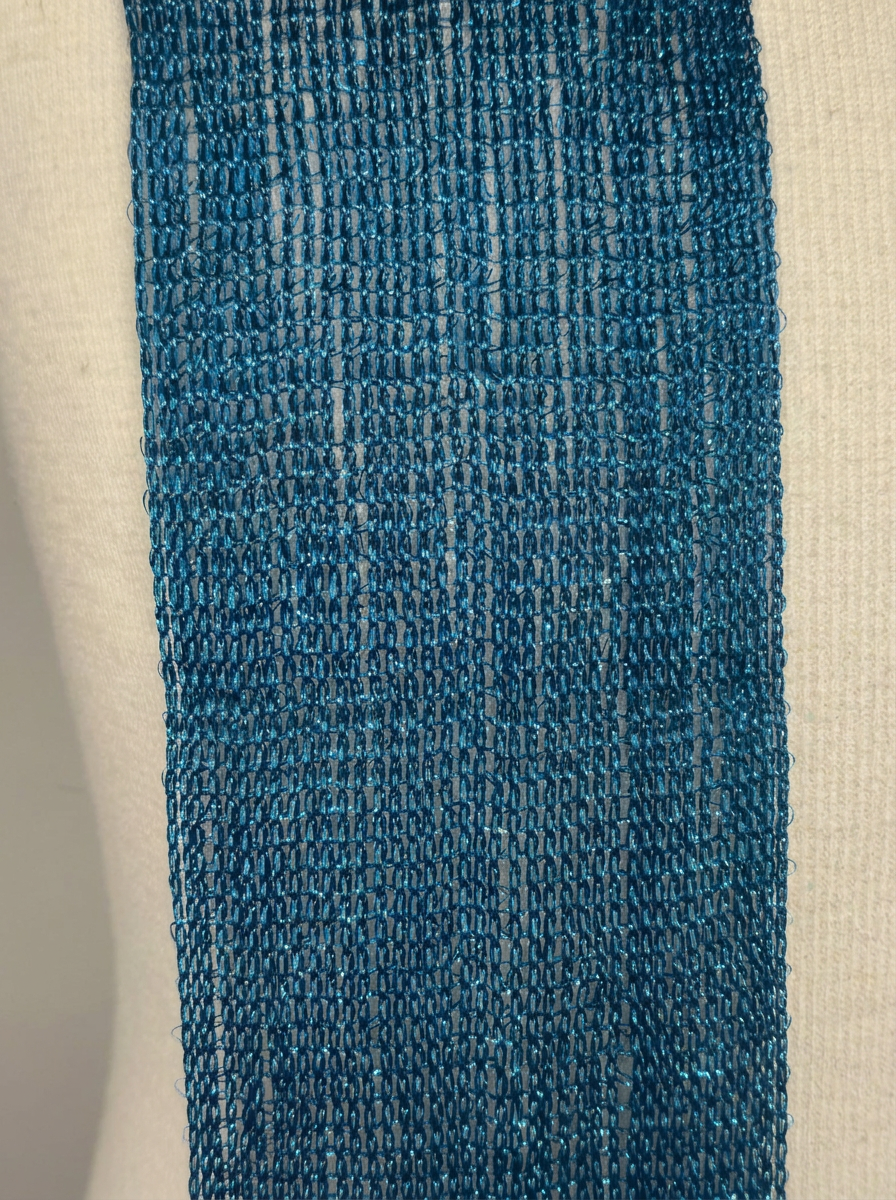 Skinny Scarf Azure Lurex – Detail