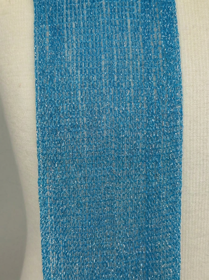 Skinny Scarf Blue Lurex – Detail