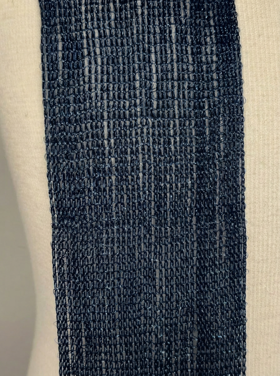 Skinny Scarf Noir Lurex – Detail