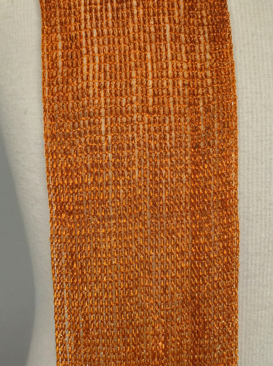 Skinny Scarf Orange Lurex – Detail