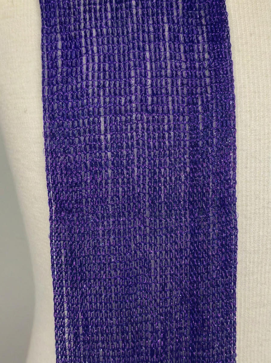 Skinny Scarf Purple Lurex – Detail